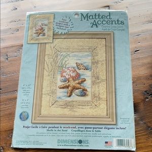 Dimensions Shells in the Sand Counted Cross-Stitch